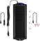 DEYMU Caricabatteria Solare-Caricabatteria per Auto Bundle con Presa Accendisigari e Caricatore per Batteria Clip Line Adatto per Auto, Roulotte e Barche (2,5 Watt)