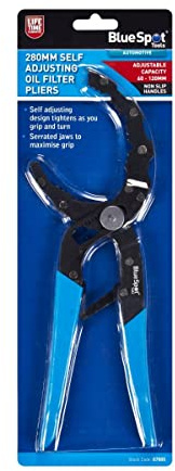 Blue Spot Tools - 280mm Self Adjusting Oil Filter Pliers (60-120mm)