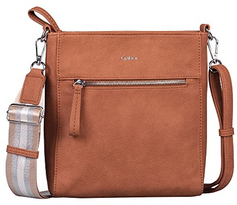 Gabor bags Silvia Damen Umhängetasche Crossbody Bag Klein Cognac Braun