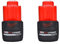 Milwaukee 48-11-2425 12V Lithium-Ion Hight Output CP2.5Ah Battery 2 Pack
