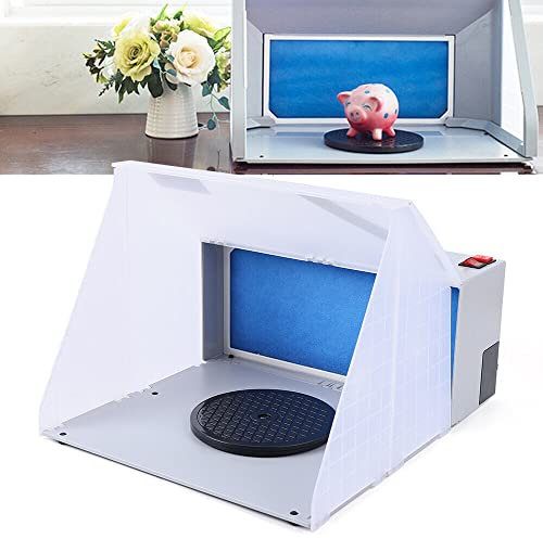 TaNeHaKi 25W Boîte de Cabine de Pulvérisation D'aérographe à Faible Bruit,Cabine de Peinture en Aérosol avec Filtre,Cabine de Pulvérisation Portable