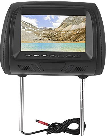 Lecteur DVD D'appui-tête de Voiture, Lecteur de Voiture Appuie-tête Lecteur Vidéo LCD Moniteur CD DVD Lecteurs Vidéo 7 Pouces Prise en Charge Amplificateur USB
