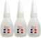 3 uds - Pegamento instantáneo fuerte de cianocrilato. Superglue Universal y Resistente. Adhesivo de contacto instantaneo para zapatos, madera, plastico, modelismo y maquetas. 12g x 3 botes