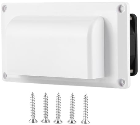 Side Air Vent Ventilation Exhausts Fan, RV Side Vent Fan with Mounting Screw RV Caravan Side Air Vent Accessory 12V 25W for RV Motorhome Trailer Boat Marine Caravan Yacht