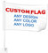 Benutzerdefinierte Autofahne, Gestalten Sie Ihr eigenes Logo Bild Text Personalisierte Flagge, Machen Sie Ihre eigenen doppelseitigen Druck Mini Auto Dekor Flagge Banner 45,7 x 30,5 cm
