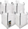 KOTARBAU® 4 St Big Bag Säcke 90x90x90cm Gartenabfallsack Stabil Schürze und Auslauftrichter 500kg PP Schwerlastsack Gartenabfallsäcke Gartentasche Abfallsäcke Schuttsäcke Bauschuttsäcke Garten Zubehör