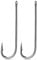 9KM DWLIFE Aberdeen Fishing Hooks 50Pcs Long Shank Barbed Hook/Closed Eye/Inline/Light Wire Freshwater Saltwater for Crap Trout Bass(Size 6/0)