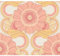 Retro Chic Floral Orange Wallpaper - Flower Vintage Trendy Stylish Contemporary - Textured Paste The Wall