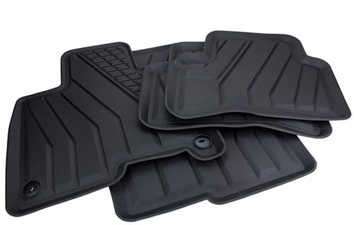 kfz-premiumteile24 Fußmatten kompatibel mit Tucson 4 (NX4) ab 2020 Gummimatten Premium Qualität Allwetter Schalenmatten geruchsneutral 4-teilig schwarz