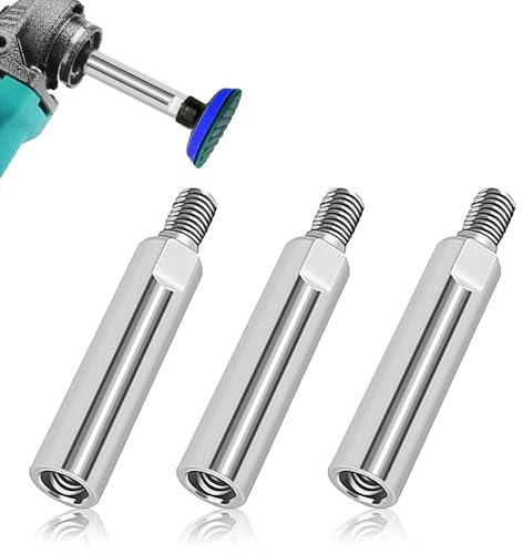 YEJAHY 3 Stück Winkelschleifer Verlängerung, M10 Winkelschleifer Verlängerung Pleuelstange Satz 80mm, Verlängerung Schaft Poliermaschine Verlängerung