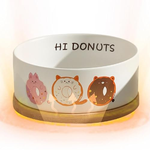 Heated Water Bowl Outdoor, Non-Conductive Ceramic Basic Bowls, Safe Heated Water Bowl Heated Dog Bowl for Cats Dogs Rabbits Chickens