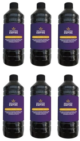 WPE® Natural Citronella Lamp Torch Oil – Repel Insects - Garden Burners - Indoor & Outdoor x6 [6 litres]
