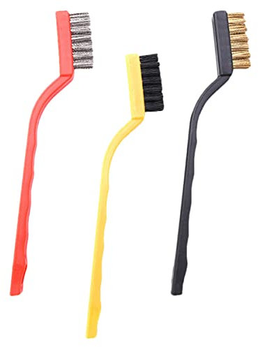 CHILDWEET 1 Satz Rostbürste Spülbürste Vinylreinigung Reiniger Schrubber Aus Stahlwolle Reinigungsbürste Werkzeuge Schleifer Waschmaschine Entlüften Kleine Zahnbürste Aus Edelstahldraht 3st