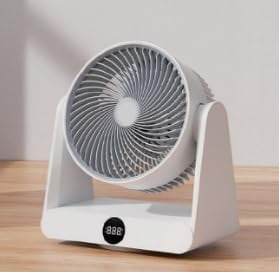 Dreamhigh® Ventilador Silencioso con Control Remoto, 12 Velocidades, Temporizador 12H, Oscilación Automática de 90°, Ventilador de Mesa, Circulación de Aire, para Oficina, Dormitorio, 30 m²