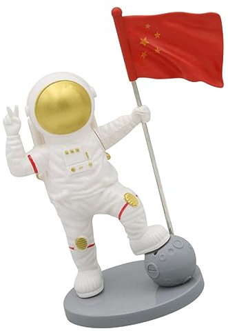 Kisangel Astronauten Statue Aus Kunststoff Kreatives Kuchendekor Für Weltraum Themen Für Geburtstagsfeiern Wohnaccessoire Bringt Freude Und Lebendigkeit