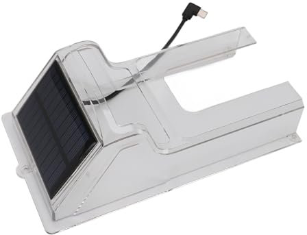 Solar Powered Doorbell Cover, Doorbell Rain Protector with Solar Panel, Water Proof Outdoor Cover for Video Doorbell