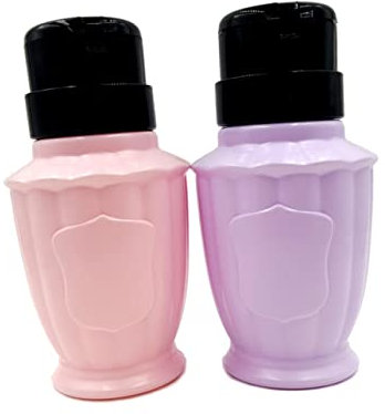 BESTYASH Nagellackentferner Flasche mit Pumpspender Leere Flasche aus Hartplastik für Flüssige Abgaben für Alkohol und Make Up