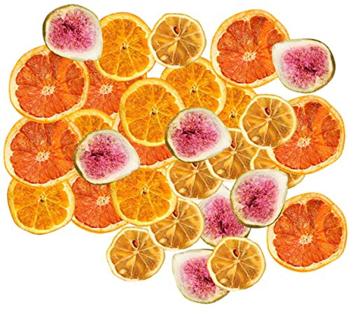 OUNONA Tranches de Fruits Séchés Décoratives pour Gâteaux Décorations Citron Orange pour Utilisation Multi Occasions pour Mariages Décorations Intérieures