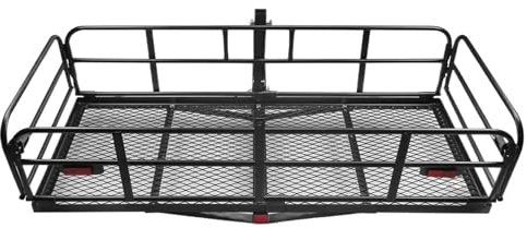 SRQORT Barras de Techo Portaequipaje De Carga Plegable De 400 Libras con Enganche para Receptor De 2 Canasta De Equipaje Trasera para SUV para Viajar Baca de Coche