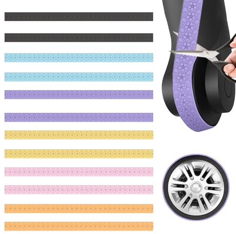12 Pezzi Copri Ruote Trolley Copriruote Trolley Copriruote Valigia Bagagli Protezione Per Ruote Bagagli Copri Le Ruote Dei Bagagli Copertura Delle Ruote Della Valigia