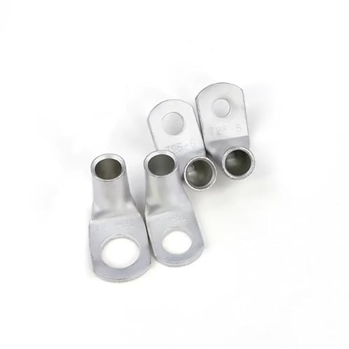 5~200pcs Wire Terminal L-type Right Angle 90 Degree Bend Nose T6/10/16/25-4/6/8/10 Tinned Copper Crimp Connector Cable Lugs(T25-6,8pcs)