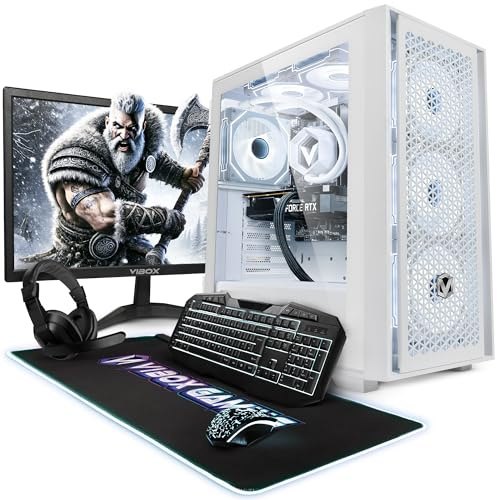 Vibox VIII-96 Gaming PC Bundle • Intel Core i9 12900KF 16-Core • Nvidia RTX 5060 8GB • 16GB RAM • 1TB SSD • Windows 11 • 23 Monitor • WiFi
