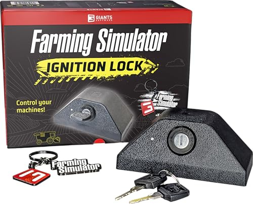 Farming Simulator Zündschloss | Ignition Lock mit Schlüssel & Schlüsselanhänger, Fahrzeugstarter im Spiel, PC ONLY