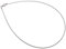 Omega Halsreifen 1,2mm Durchmesser - 925 Sterling Silber, Länge 38-50cm