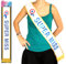 ATOSA - Schärpe Super Miss, Frauen, Festtagsgäste, Unisex, Kunstwolle, Schal, Blau