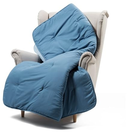 Caleffi Scaldotto - Plaid Divano e Letto 130x170 cm Morbida Microfibra Calda Avvolgente, Copridivano e Copriletto Trapuntato Artigianale e Lavabile, Coperta Copri Divano e Copri Letto Ottimo Comfort