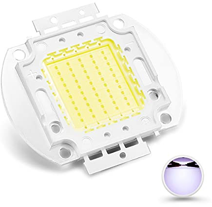 CHANZON High Power LED Chip 50W Kaltweiß (10000K - 15000K/1500mA/DC 30V - 34V/50 Watt) Superhelle Intensität SMD COB Light Emitter Components Diode 50 W Bulb Lamp Beads DIY Lighting