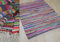 MB Warenhandel24 Fleckerl MALMÖ Multicolor Baumwolle Handweb Teppich viele Größen erhältlich NEU (ca. 60x110 cm)