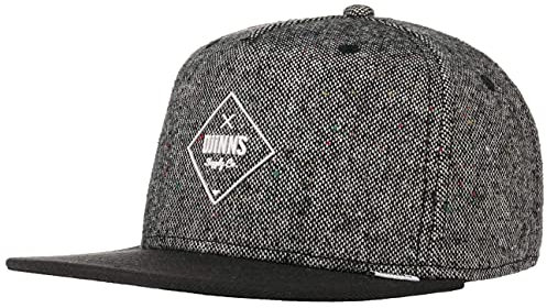 Djinns - Snapback Cap - 5p Sb - Rubber Tweed - Black, Charcoal, one size