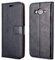 AMAZE!UK Compatible With Samsung Galaxy J3 2016 Case Black Premium Leather Protective Slim Shockproof Wallet Flip Phone Cover (Galaxy J3 2016) Card Holder, Kick Stand, Magnetic Closure