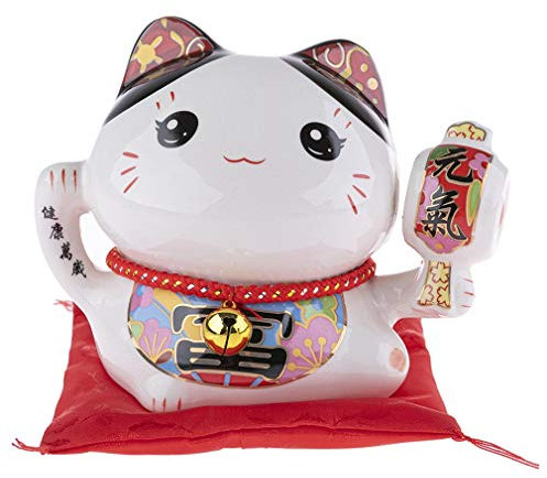 lachineuse Japanisches Katzensparschwein, Blanc Dominant, 12x12x16cm