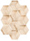 VOSAREA 10 stücke Fliesen Aufkleber Hexagon Holzmaserungseffekt Bodenaufkleber Fliesen Wanddekor Wasserdicht Kein Überspringen DIY Küche Badezimmer Fliesen Aufkleber