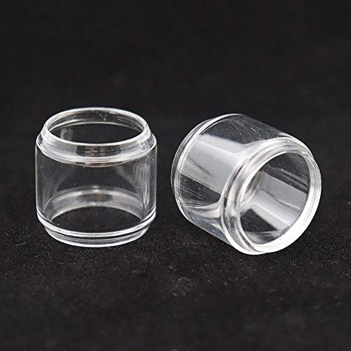 Qingtian-ceg 2pcs Ersatzglasrohr for SMOK TFV16 Tank 9ml Elektronische Zigarette Zerstäuber (Frei von Tabak und Nikotin) (Farbe : Fat Glass, Größe : 2PCS for SMOK TFV16)
