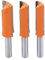 DingGreat 3Pcs 8 mm Schaft Doppelflöte Gerades Fräser Set, extra Langer Fräser Nutfräser Holzfräser