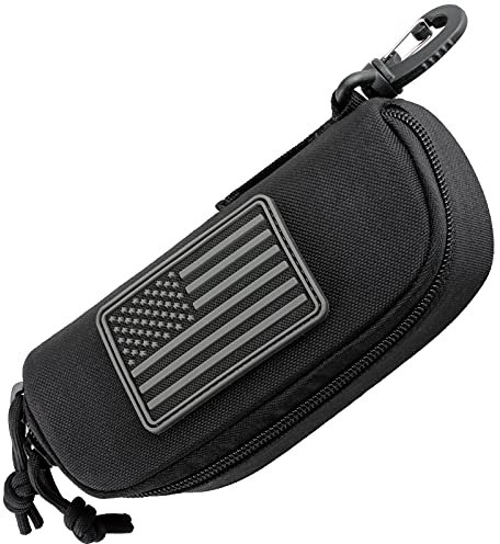 WYNEX Brillenetui Hardcase Groß Sonnenbrillen Etui Glasses Case Molle EDC Pouch Taktische Gürteltasche Brillentasche für Gürtel & Rucksack