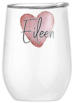 GRAZDesign Trinkbecher mit Deckel, Weinbecher personalisiert, Weinglas to go, Metallbecher Personalisierte Geschenke für Camper, Frauen, Tumbler Becher Edelstahl, 350ml