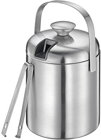 cilio - Eiseimer - FREDDO - doppelwandiges Gefäß mit Abtropfsieb - inkl. Zange