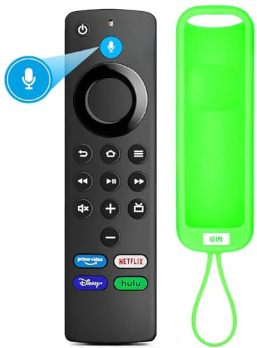 L5B83G Telecomando vocale di ricambio con copertura verde incandescente, adatto per Fire TV Lite, Fire TV Stick 4K Max/Bundle (2a generazione e successive), TV Cube (1a generazione e successive), Fire