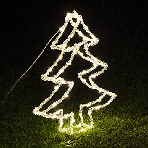 Gravidus LED Acryl Weihnachtsbaum Gartenbeleuchtung Tanne Christbaum Weihnachtsdekoration