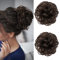 JJstar 2 Stück Haarteil Mit Gummiband, Dutt Haarteil Gelockt Haargummi Mit Haaren Hochsteckfrisuren Haarverlängerung Messy Bun Haarteile für Damen Mädchen Pferdeschwanz