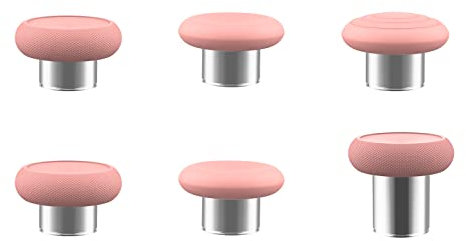 EASEGMER Elite Series 2 Swap Thumbsticks, 6 in 1 Plating Metal Magnetic Joysticks Grips for Xbox one Elite Series 2 Controller & Elite Series 2 Core(Pale)