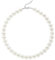 Duriya Perlenkette Damen Weiße Perlen Halskette für Frauen und Mädchen verstellbare Perlenimitaten Runde mit 6–12 mm Pearl Necklace Schmuck Geschenk 12mm Standardverpackung