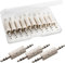 RUNCCI-YUN 10Pcs Adaptador de Clavija estéreo de 3,5 mm a Conector Jack estéreo de 3,5 mm,Adaptador de Audio Macho a Macho
