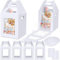 Naleyber 4 Pack Tall Cake Boxes with Window and 4 Cake Boards with Handle Tiered Cake Boxes 10x10x12 Inch Tier Cake Carrier, Large Bakery Boxes Disposable Cake Containers for 12 Tall Tiered Cakes