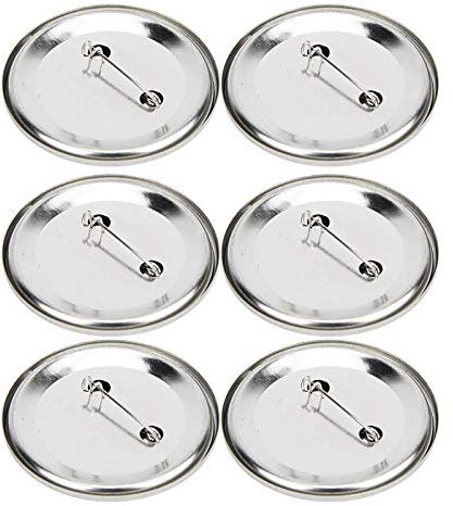 Leere Schaltfläche, 100 Stück 56mm Metall Leere Button-Abzeichen-Sets Badge Button Pin DIY Button Badge Teile Verwendet für die Herstellung von Handwerk Souvenirs Geschenke