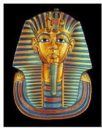 egyptian burial mask pharoah fridge magnet handmade in uk
